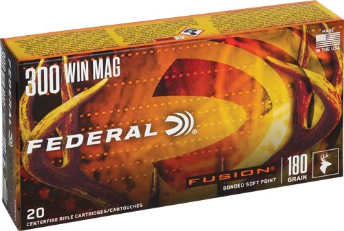 Federal Fusion Rifle Ammunition .300 Win. Magnum 180gr Fusion 20/ct