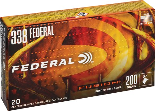 Federal Fusion Rifle Ammunition .338 Federal 200 gr BTSP 2700 fps - 20/ct