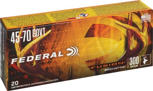 Federal Fusion Rifle Ammunition .45-70 Govt 300 gr SP 1850 fps 20/ct