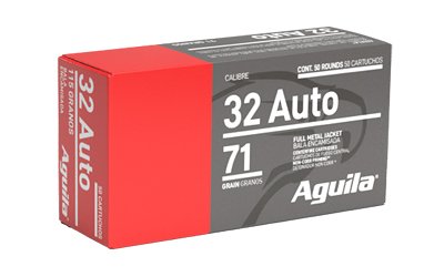 Aguila Ammunition .32 Auto Handgun Ammo - 71 Grain | FMJ | 50rd Box