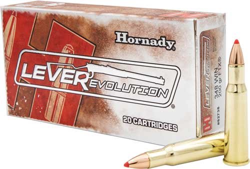 Hornady LEVERevolution Rifle Ammunition .348 WIN 200 gr FTX 2560 fps 20/ct