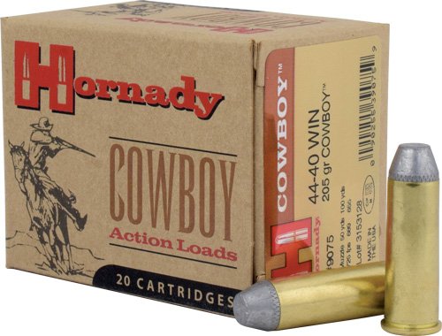Hornady Cowboy Handgun Ammunition .44-40 Win 205 gr RNFP 725 fps 20/ct