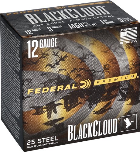 FED BLK CLOUD 12GA 3" #3 25/250