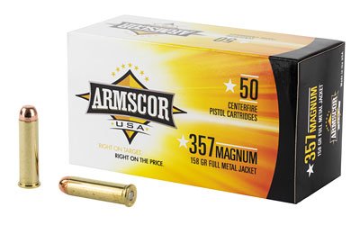 Armscor Handgun Ammunition .357 Mag 158 gr FMJ 1826 fps 50/ct