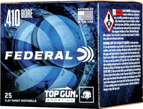 FEDERAL TOP GUN 410 2.5" 1/2OZ - #8 1330FPS 250RD CASE LOT