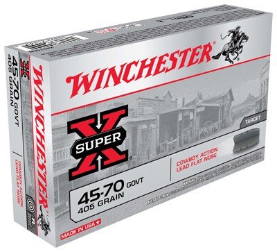 Winchester Cowboy Load Handgun Ammunition 45-70 gov't 405 gr. LFN 1150 fps 20/ct