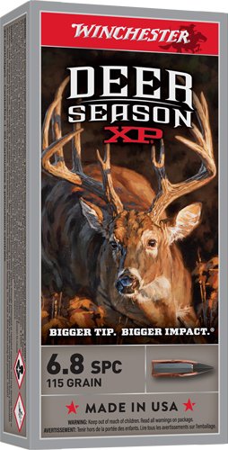 Winchester Deer Season XP 6.8 SPC 115 gr. PT 2625 fps 20/ct