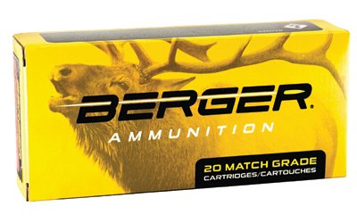 Berger Elite Hunter Rifle Ammunition 6.5 PRC 156gr 2930 fps 20/ct