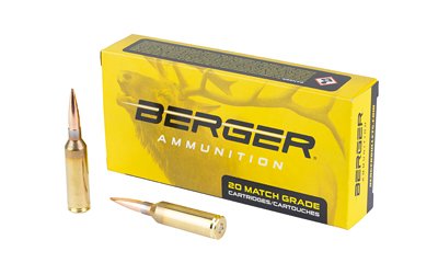 Berger Elite Hunter Rifle Ammunition 6.5 PRC 140gr HPBT 3109 fps 20/ct