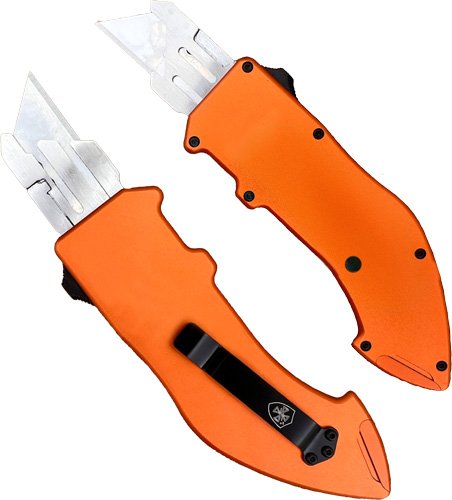 TEMPLAR UTILITY RAZOR OTF - SQUIRE ORANGE WITH 5 BLADES