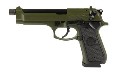 Beretta 92FS Handgun 9mm Luger 18rd Magazines (2) 5.1" Threaded Barrel OD Green