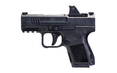 CANIK METE MC9 Pistol - Black | 9mm | 3.18" Barrel | 1 - 15rd & 1 - 12rd Mag | MeCanik MO1 Optic w/ Co-Witness Sights | Full Accessory Kit