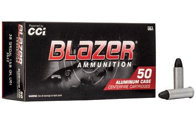 CCI Blazer Aluminum Handgun Ammunition .38 Spl 158 gr LRN 755 fps 50/box