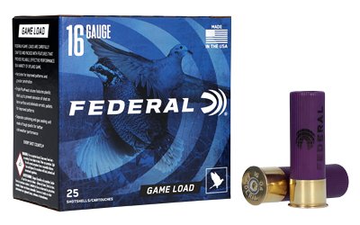Federal Game Shok Shotshells 16ga 2-3/4" 1oz 1165 fps #7.5 25/ct