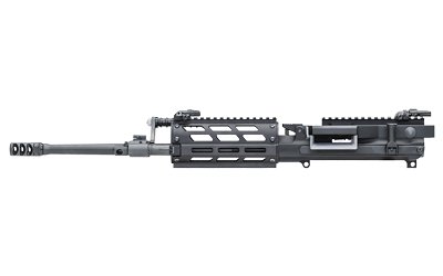 FightLite MCR DUAL-FEED AR-15 Upper Assembly - Black | 5.56 NATO | 16.25” Quick-Change Barrel | Accepts AR-15 Magazines & M27 Linked Ammo | M-LOK Rail-Interface System | RipBrake Muzzle Compensator