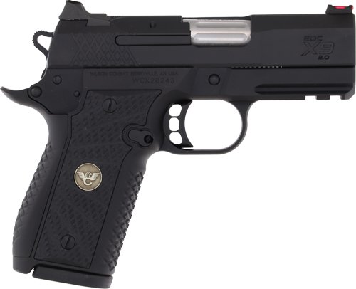 Wilson Combat EDC X9 2.0 Handgun 9mm Luger 15rd Magazine(2) 3.25" Barrel Lightrail Armor-Tuff Slide Anodize Frame