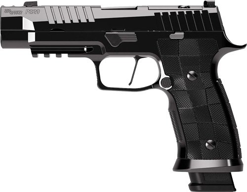 Sig Sauer Reserve Collection P320-SXG Handgun 9mm Luger 21rd Magazines(3) 3.9" Compensated Barrel Hi-Polish DLC