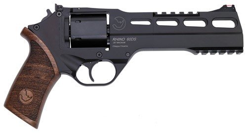 RHINO .357MAG REVOLVER 60DS BLK 6IN BBL 3MOON CLIPS 6RND ADJ. REAR SIGHT
