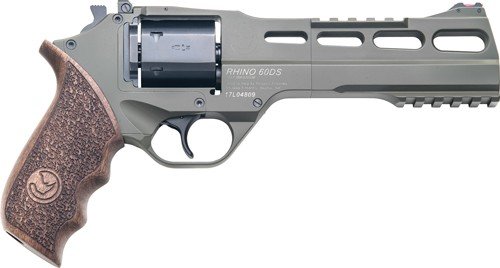 Rhino Revolver 60DS 6" Hunter Od Green with 3 moon clips 6 rounds