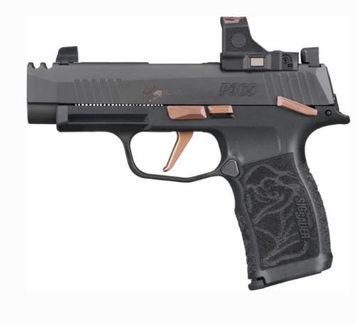 Sig Sauer P365-XL Rose Handgun .380 ACP 12rd Magazines (2) 3.7" Barrel Black with Romeo-RS Comp