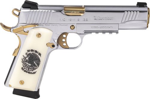 Girsan MC1911 Liberador Handgun .38 Super 9rd Magazine 5" Barrel Stainless Steel Mexican Coat of Arms