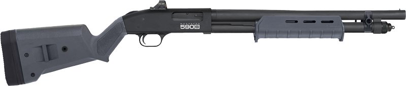 Mossberg 590S Magpul Shotgun 12 ga 3" Chamber 5rd Capacity 18.5" Barrel Grey with Holosun 407K