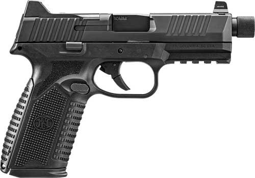 FN 510 Tactical Handgun 10mm 15rd & 22rd Magazines (2) 4.71" Threaded Barrel Black NMS Night Sights