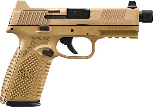 FN 510 Tactical Handgun 10mm 10rd Magazines (2) 4.71" Threaded Barrel FDE NMS Night Sights