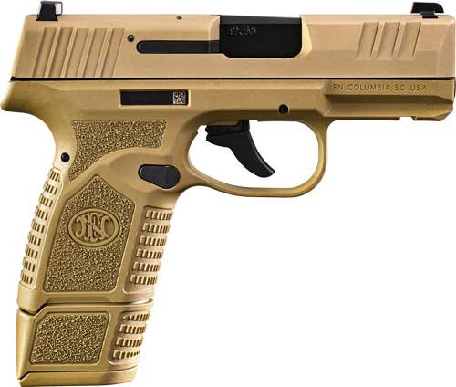 FN USA Reflex Handgun 9mm Luger 11rd & 15rd Magazines (2) 3.3" Barrel FDE Night Sights NMS