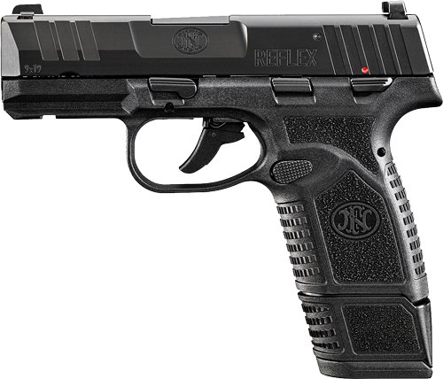 FN Reflex MS Handgun 9mm Luger 11(1)&15(1)rd Magazines 3.3" Barrel Manuel Safety Black
