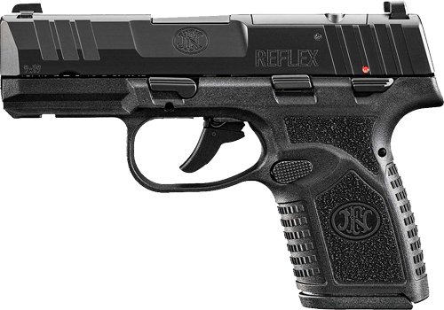FN Reflex MRD Manual Safety Handgun 9mm Luger 10rd Magazines(2) 3.3" Barrel Black