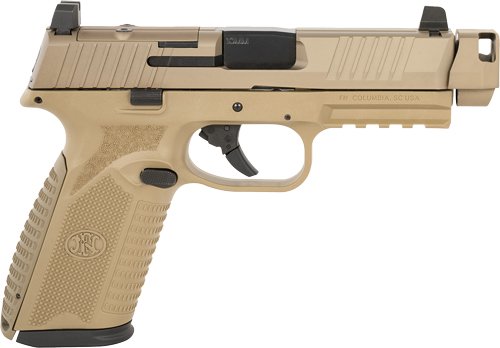 FN 510 MRD Handgun 10mm Auto 15rd Magazine (2) 4.1" Barrel Compensator FDE