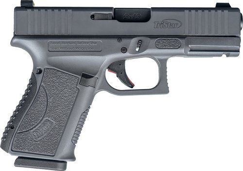Tristar APOC Handgun 9mm Luger 15rd Magazine(2) 4" Barrel Fiber Optic Sights Black Sniper Gray