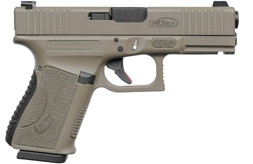 Tristar APOC Handgun 9mm Luger 15rd Magazine(2) 4" Barrel Fiber Optic Sights FDE