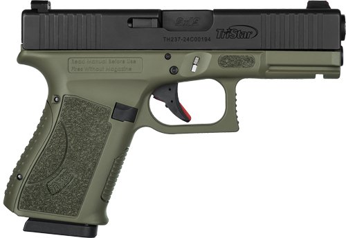 Tristar APOC Handgun 9mm Luger 15rd Magazine 4" Barrel Fiber Optic Sights OD Green/Black