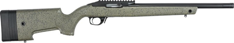 Bergara BXR Rimfire Rifle .22 LR 10rd Magazine 16.50" 4140 CrMo Fluted Barrel Green/Black Stock