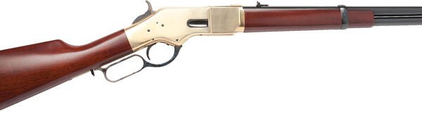 CIMARRON 1866 YELLOWBOY 44SP - 19" BRASS/BLUED WALNUT