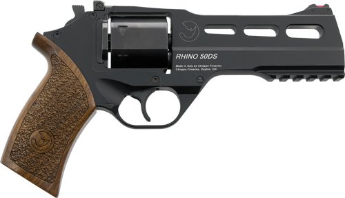Chiappa Rhino 40SAR Handgun .357 Mag 6rd Capacity 4" Barrel Nickel Plated with Walnut Grips and 3 Moon Clips
