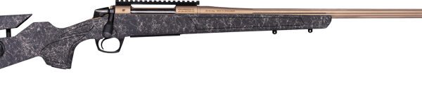 CVA Cascade LR Hunter Rifle 7mm Rem Mag 4rd Magazine 24" 5/8x24 Threaded Barrel Black with Smoke Bronze Web