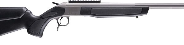 CVA Scout TD Single Shot Rifle 450 BUSHMASTER 22" Threaded Stainless Barrel Black Stock 0 MOA Pic Rail