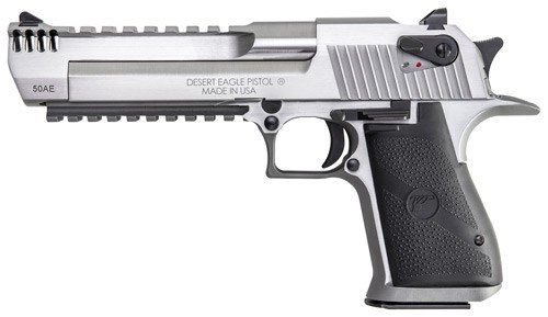 DESERT EAGLE .50AE 6" PISTOL 7RD STS W/bottom rail & MuzzleBrake