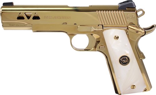 Iver Johnson Golden Eagle - 1911 45ACP 8Rd Polished Gold - Image 2