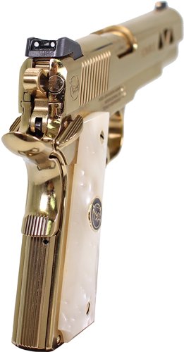 Iver Johnson Golden Eagle - 1911 45ACP 8Rd Polished Gold - Image 3