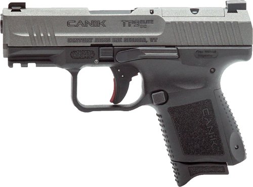 Century Arms Canik TP9 Elite SC 9mm Luger 12rd (1) & 15rd (1) Magazines 3.5" Barrel Tungsten Slide/ Black Grip