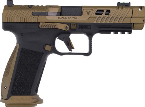 Canik TTI Combat Handgun 9mm Luger 10rd Magazines (2) 4.6" Barrel Black and Bronze