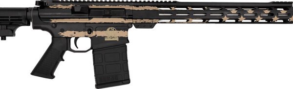 GLFA AR10 RIFLE 308 WIN - 18" S/S BBL DESERT FLAG 10-RDS