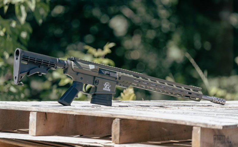 Great Lakes Firearms .308 Winchester Rifle .308 Win 10rd Magazine 16" Stainless Barrel 15" MLOK Rail ODG Finish - Image 4