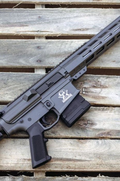 GLFA AR-10 Rifle .308 Win 10rd Magazine 16" Stainless Barrel 15" MLOK Rail Tungsten Finish - Image 2