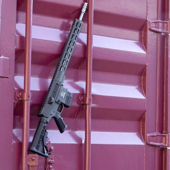 GLFA AR-10 Rifle .308 Win 10rd Magazine 16" Stainless Barrel 15" MLOK Rail Tungsten Finish - Image 3
