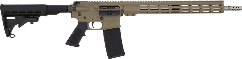 GLFA AR15 Rifle 223 Wylde - 16" S/S Bbl Flat Dark Earth